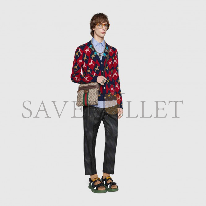 GUCCI OPHIDIA GG SMALL MESSENGER BAG 547926 (23*24*5.6cm) GUCCI OPHIDIA GG SMALL MESSENGER BAG 547926 (23*24*5.6cm)